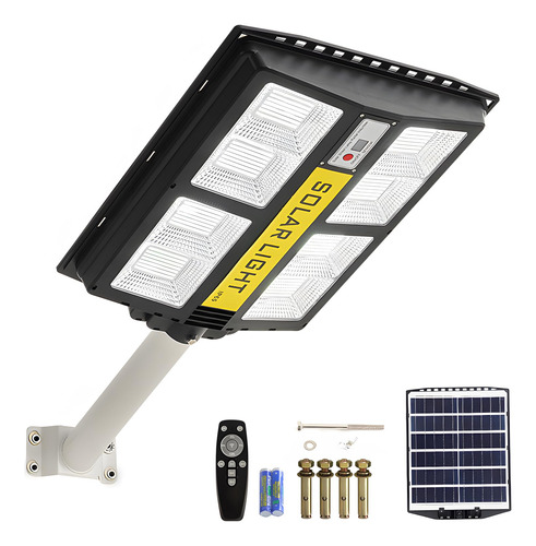 Farola Solar Exterior 280 Leds, Lámpara Con Sensor De Movimi
