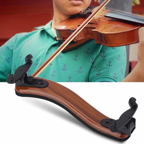 Almohadilla De Goma Ajustable For Violín, Tamaño 3/4 4/4