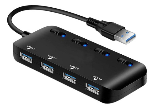 4 Alimentado Hub Usb 3.0 Portas Usb Hub Usb Splitter Para O