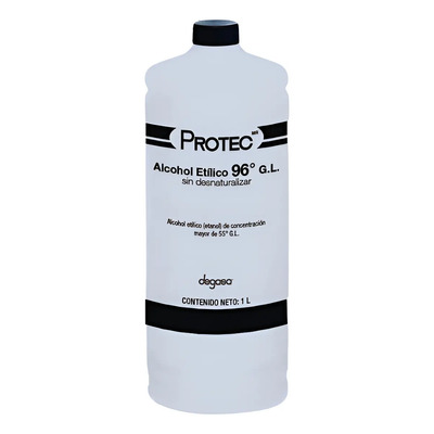 Alcohol Etilico 96° Protec Uso Para Mecheros 1 L | MercadoLibre