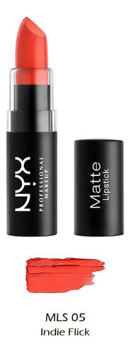 Nyx - Lápiz Labial Mate, Maquillaje Profesional Color Indie Flick 05