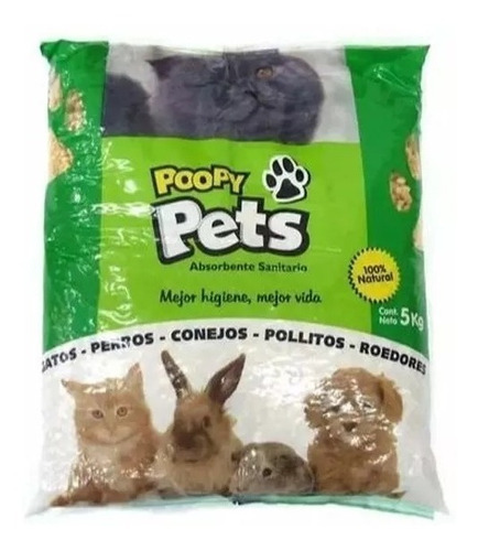 Piedras Pellets Poopy Pets Gato Coballo Chinchilla  X 25 Kg