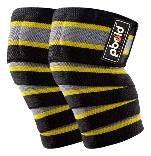 Vendas Para Rodilla Pbold Rodilleras Entrenamiento Pesas Gym Color Negro