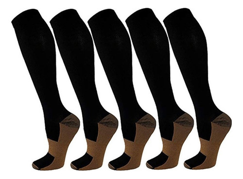 5 Pares De Calcetines De Compresión (20-30 Mmhg) /calcetines