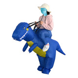 Traje Inflable Dinosaurio Adulto - Fiesta Halloween - Azul