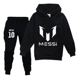 Messi Conjunto De Chándal Con Capucha Y Pantalón Para Niños