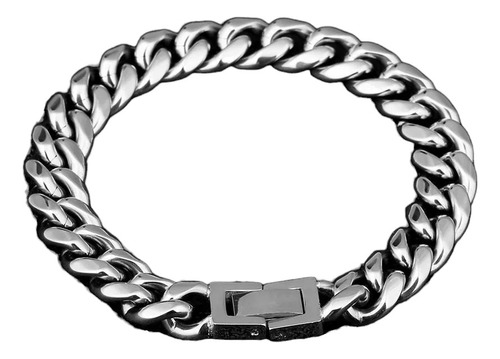 Esclava Brazalete Cubano 10mm Acero Inoxidable 