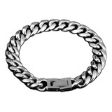 Esclava Brazalete Cubano 10mm Acero Inoxidable 