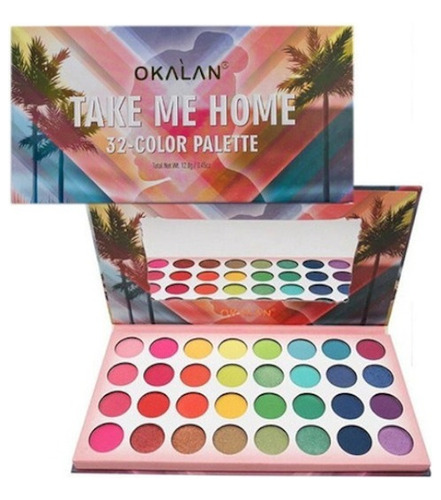 Paleta De Sombras Take Me Home Okalan 