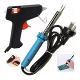 Kit Reparacion Soldador 40w + Pistola Silicona Pegado