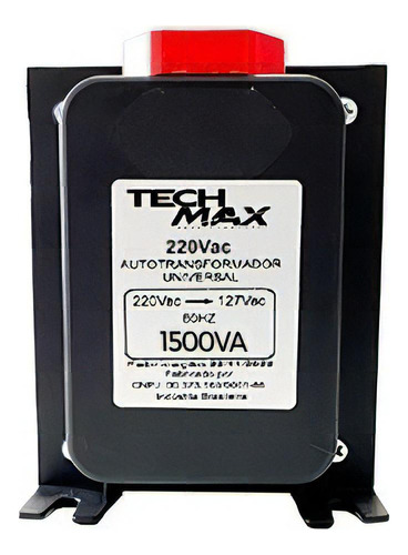 Tech Max Transformador 1500va Bivolt 110/220 220/110