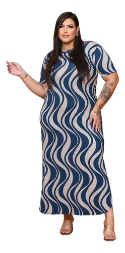 Vestido Longo Elegante Plus Size 44 Ao 58 Moda Evangélica