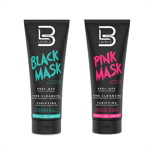 Level 3 Kit Máscara Facil Peel Off Black Mask + Pink Mask
