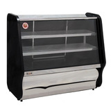 Balcão Refrigerado Preto Mercadinho Expositor Padaria 125cm