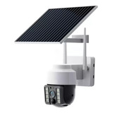 Cámara Ip Inalámbrica Wifi Panel Solar Exterior Bala 1080p