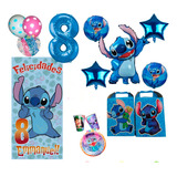 Kit Fiesta Lilo Y Stitch Decoración, Vela, Bolo/ Dulceros