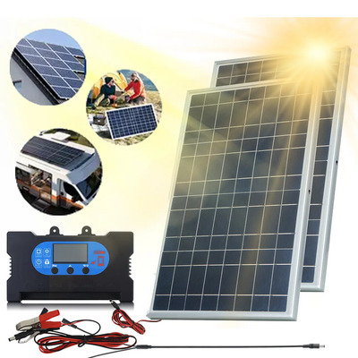 2 Paneles Celdas Solar 24v 300w Modulo Kit Con Controlador | Envío gratis
