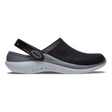 Zuecos Crocs Literide 360 Clog Black Grey Unisex Originales 