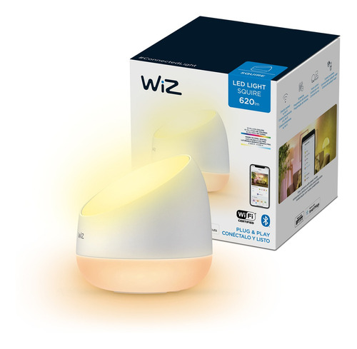 Lampara Inteligente Wi-fi Wiz Squire Dualzone 9w Rgb