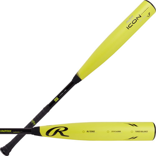 Rawlings | Bate De Béisbol Icon Glowstick | Bbcor | -3 | 32