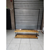 Perchero Industrial Doble Estante