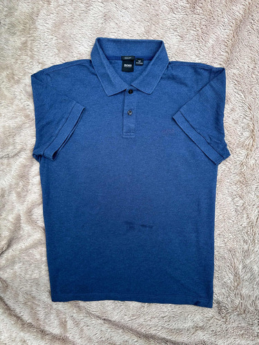 Playera Azul Hugo Boss Tipo Polo De Caballero Talla 2xl Slim