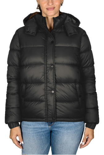 Campera Mujer Puffer Abrigo Importada Capucha C.art 4385