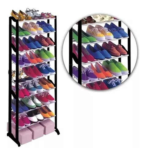 Organizador Con 10 Niveles Para 30 Pares De Zapatos