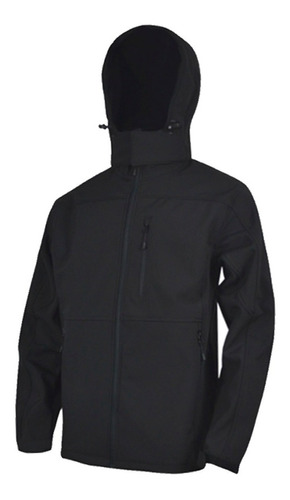 Chaqueta Softshell Custom Series Capucha  Cierre Ykk Hombre