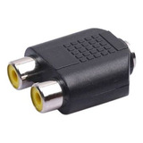 Adaptador Jack 3.5mm Stereo A 2 Jack Hembra Rca Audio Tv 