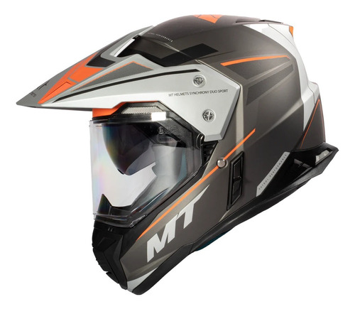 Casco Mt Helmets Synchrony Duo Sport Doble Visor Graficas Md