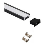 Kit 10 Perfil Alumínio Slim Sobrepor Para Fita Led 2 Mts