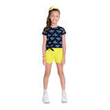 Conjunto Kyly Infantil Juvenil Short Feminino Verão 10 A 18