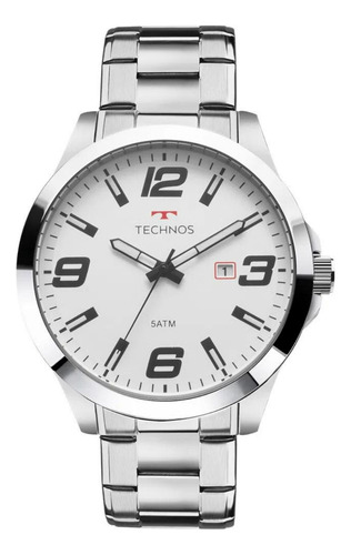 Relógio Technos Masculino Racer Prata - 2115mols/1b