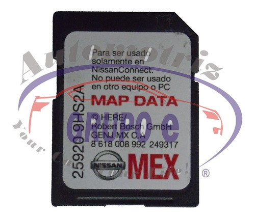 Tarjeta De Mapas Sd Versa 2016 2017 2018 2019 Nissan