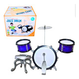 Bateria Infantil Musical Percusion Con Silla 3 Tambores 