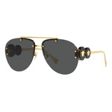 Lentes De Sol Dorado Versace Ve2250100287