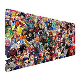 Mouse Pad Gamer Xxl Con Diseño De Anime, Impermeable Y Antid