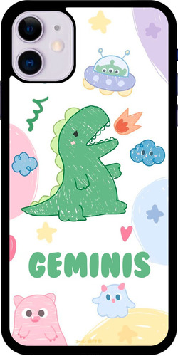 Funda Celular Diseño Zodiaco Dinasaurio Bonito Geminis