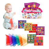 Juguete Montessori Caja Pañuelos Bebé 6-12 Meses Juguetes Se