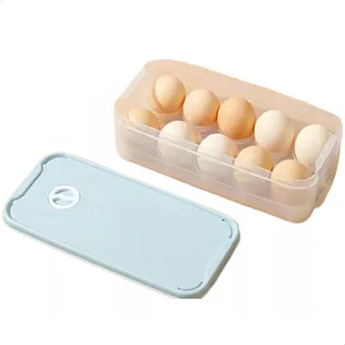 Organizador Contenedor Huevos Almacenamiento Tapa Apilable