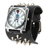 Reloj De Calavera Con Hebilla De Metal