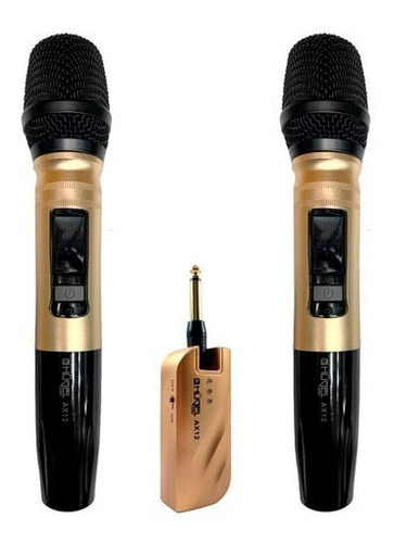 2 Microfonos Inalambricos  Karaoke  Ax24 Hugel 