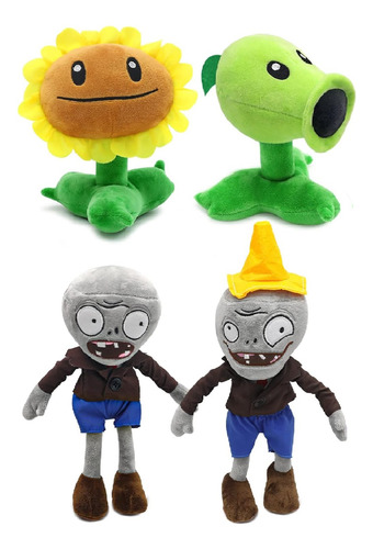 Planta Vs Zombiee Set 4  Peluches - Globalchile