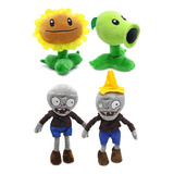 Planta Vs Zombiee Set 4  Peluches - Globalchile