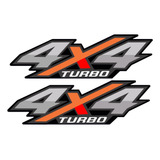 Par Adesivos 4x4 Turbo Toyota Hilux 2016 2017 2018 2019 2020