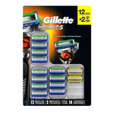 Gillette Fusion5 Proglide Cartuchos, 14 Conde