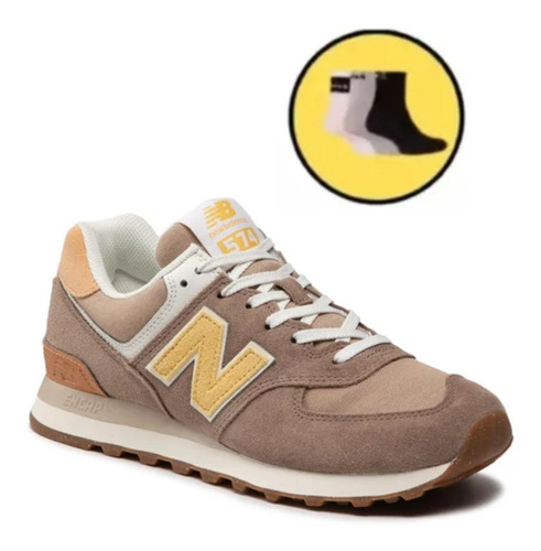 Zapatillas New Balance Hombre Ml574rb2 + Medias Gratis!