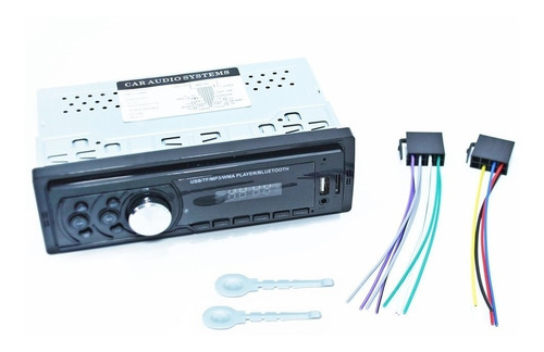 Autoestereo Bluetooth Pantalla Mp3 Usb Frente Fijo Fm