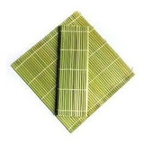 Esteira Enrolar Sushi Quadrado Bambu 27cm C/2un.sushi Mat